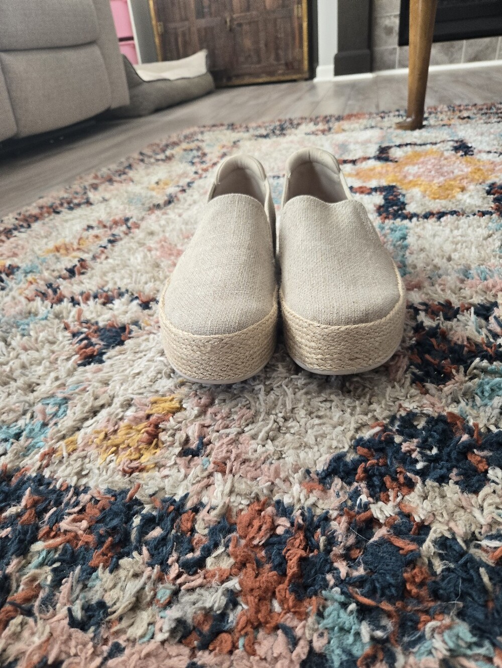 Skechers x Martha Stewart BOBS Sesame Espadrille Platform Slip On Shoes 9 - Picture 5 of 9